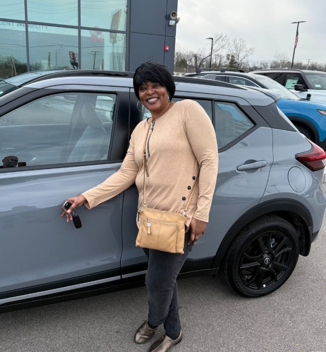 Denise W. with their Nissan Kicks